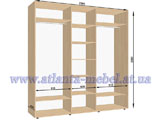 ШКАФ КУПЕ 2300х600х2200 ЧЕРКАССЫ, ШКАФЫ КУПЕ ЧЕРКАССЫ ЦЕНА, ШКАФЫ КУПЕ ЧЕРКАССЫ ЦЕНА, КАТАЛОГ, ШКАФЫ КУПЕ ЧЕРКАССЫ ЦЕНА, КАТАЛОГ, ФОТО, МЕБЕЛЬ НА ЗАКАЗ, КУПИТЬ ШКАФ КУПЕ, ЗАКАЗАТЬ ШКАФ КУПЕ ЧЕРКАССЫ